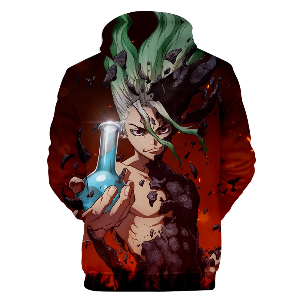 Новинка, худи dr. stone 3D для мужчин и женщин, толстовка с изображением комиксов, модная мужская толстовка с длинным рукавом для детей, худи dr. stone худи для мальчиков и девочек, пуловеры