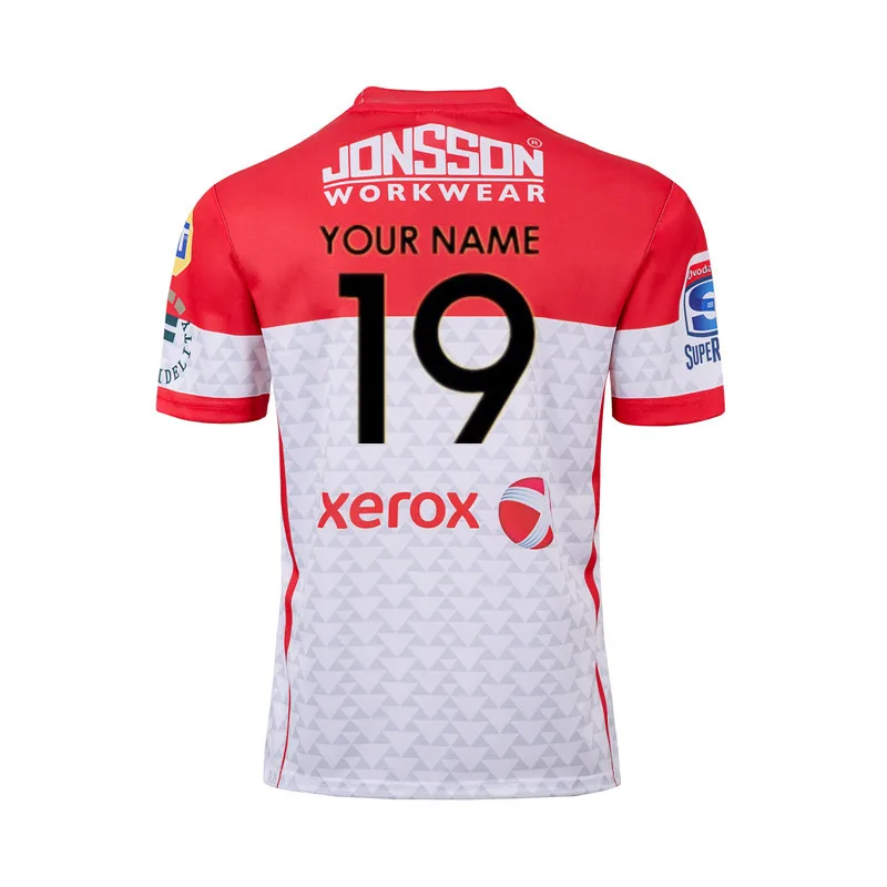 2019 Lions SUPER RUGBY HOME JERSEY Размер: S 3XL принт на заказ номер имя качество идеальное.