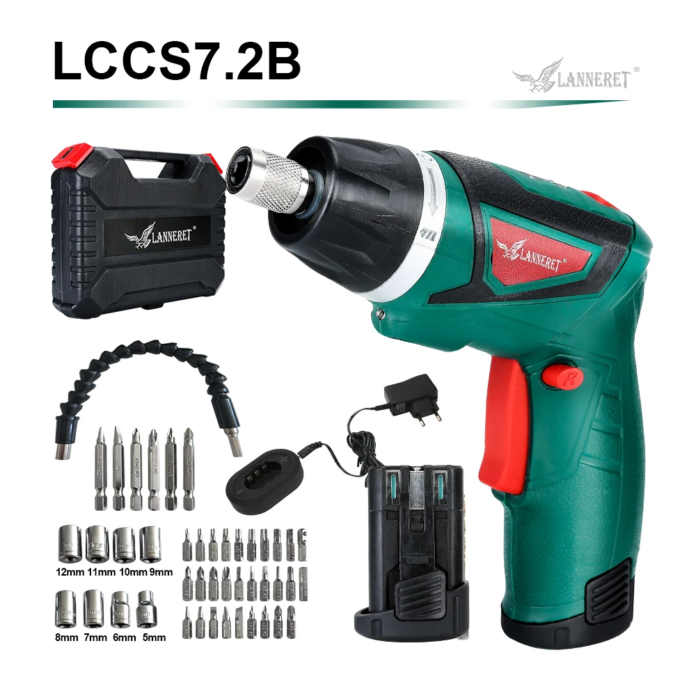7.2V BMC Box B LANNERET 3,6 В аккумуляторная электрическая отвертка литий-ионная батарея Бытовая многофункциональная дрель/шуруповерт электропистолет инструменты светодиодный светильник - Цвет: 7.2V BMC Box B