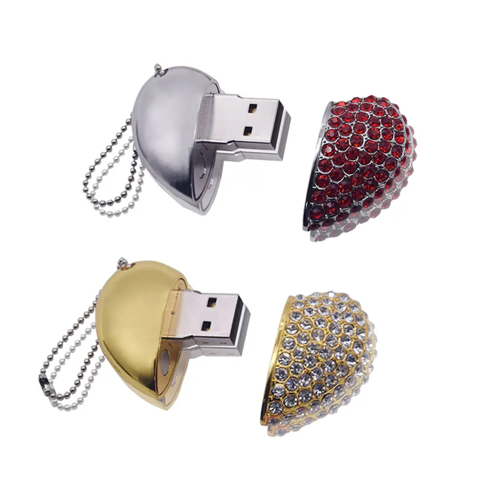 USB-флеш-накопитель с кристаллами и сердечками 4/8/16/32/64 ГБ | Компьютеры офис