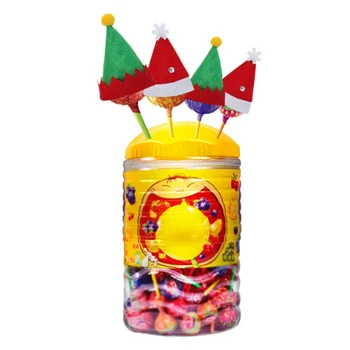 

6PCS Santa/Elf Hat Christmas Silverware Holder Pockets Knife Spoon Fork Bag Wine Bottle Cap Topper Candy Cover Party Decorations