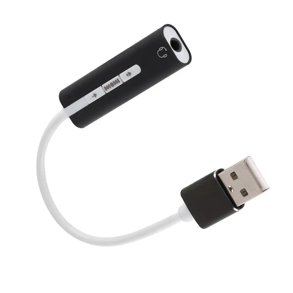 Usb кабель из алюминиевого сплава с одним отверстием звуковая карта 7,1 внешняя Регулируемая громкость компьютерная звуковая карта внешняя компьютерная звуковая карта