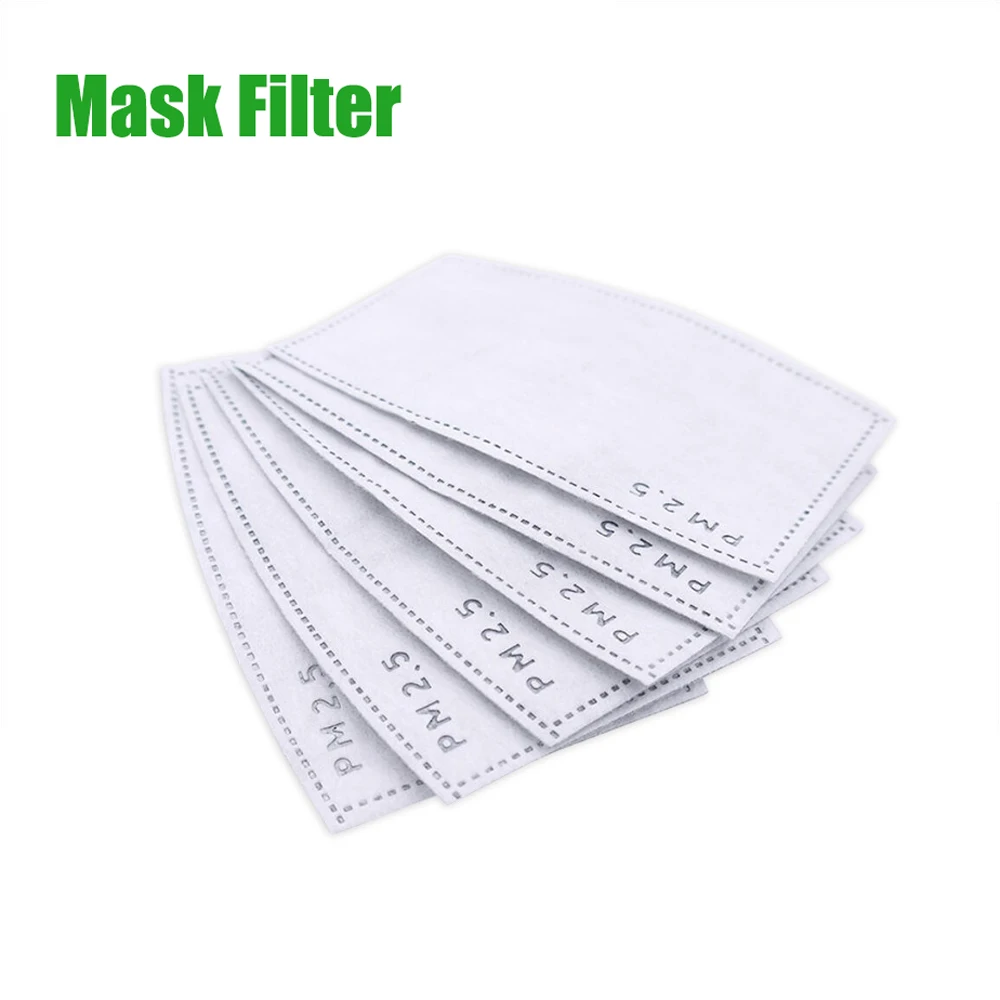 

10/20/30/50/100 pcs/Lot PM2.5 Filter paper Anti Haze mouth Mask anti dust mask Filter paper Health Care