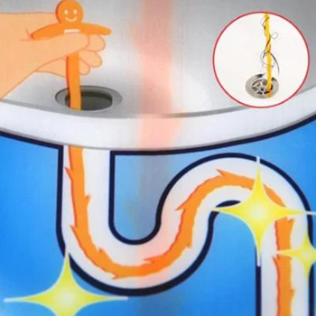 

High quality Sink Cleaning Hook Bathroom Floor Drain Sewer Dredge Device Small Tools Creative Home Sewer Toilet Sink Bathtub