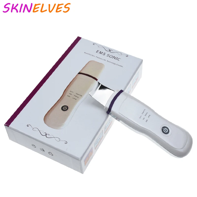 

SKINELVES Ultrasonic Skin Scrubber Remove Dirt Blackhead Deep Face Cleaning Care Whitening Lifting USB Rechargeable Beauty Tool