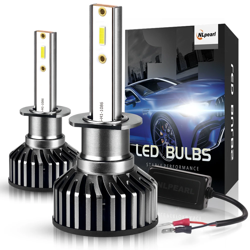 

NLpearl 2x H1 Led Headlight H7 H11 H3 9005 9006 H4 9012 Mini 3000K 4300K 6000K 8000K 12000LM/Pair CSP Spot LED Lights Bulbs 12V