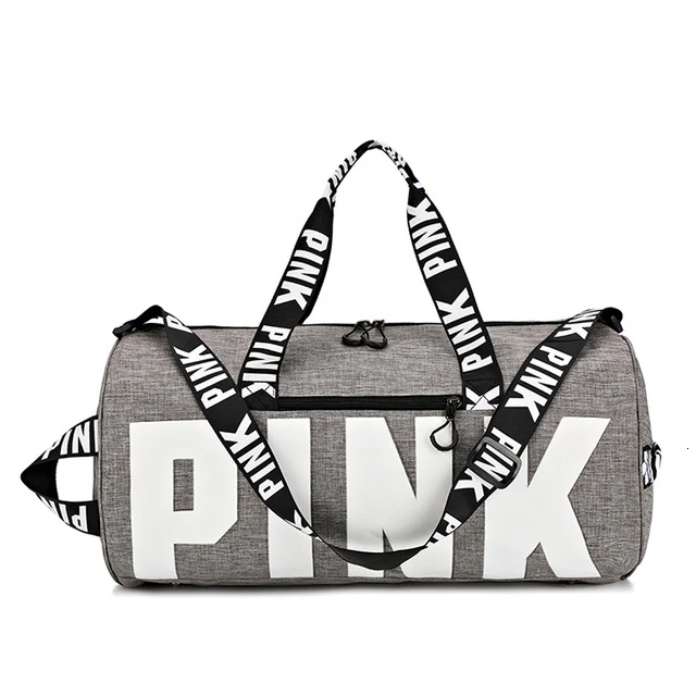 New Fashion Travel Bag Luggage Cubes Travelling Shoulder Bags Nylon Pink Man Sport Bag For Gym Women Large Travel Bag Organizer - Цвет: Gray