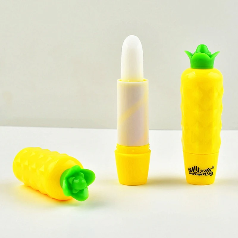Бальзам для губ с ананасом, увлажняющий, гладкий, тонкие линии, осветляет цвет губ, анти-сушка, бальзам для губ, средство для ухода за губами