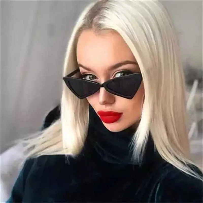 KarenHeather Бабочка Стиль кошачий глаз солнцезащитные очки женские модные маленькие