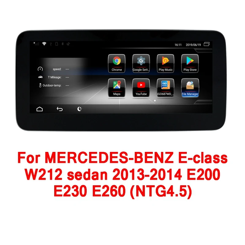 2+ 32 ГБ Android 9,0 для Mercedes Benz E Class W211 CLS W219 2013- Автомобильный DVD мультимедийный плеер gps навигация радио wifi
