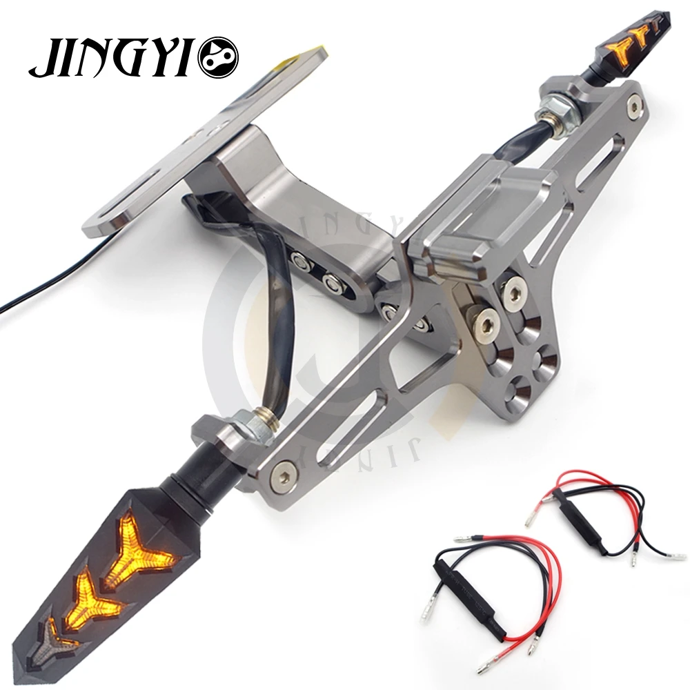 Titanium 2 decoders CNC мотоцикл номерной знак кронштейн крышка индикатора потока для SUZUKI boulevard m109r burgman 400 intruder gs500 bandit 650 - Цвет: Titanium 2 decoders
