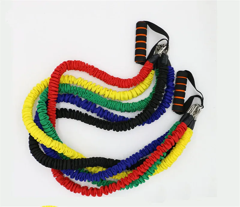 5 Colors Yoga Pull Rope Fitness Resistance Bands Exercise Tubes Practical Training Elastic Band Rope Yoga Workout Cordages 5 Colors Yoga Pull Rope Fitness Resistance Bands Exercise Tubes Practical Training Elastic Band Rope Yoga Workout Cordages