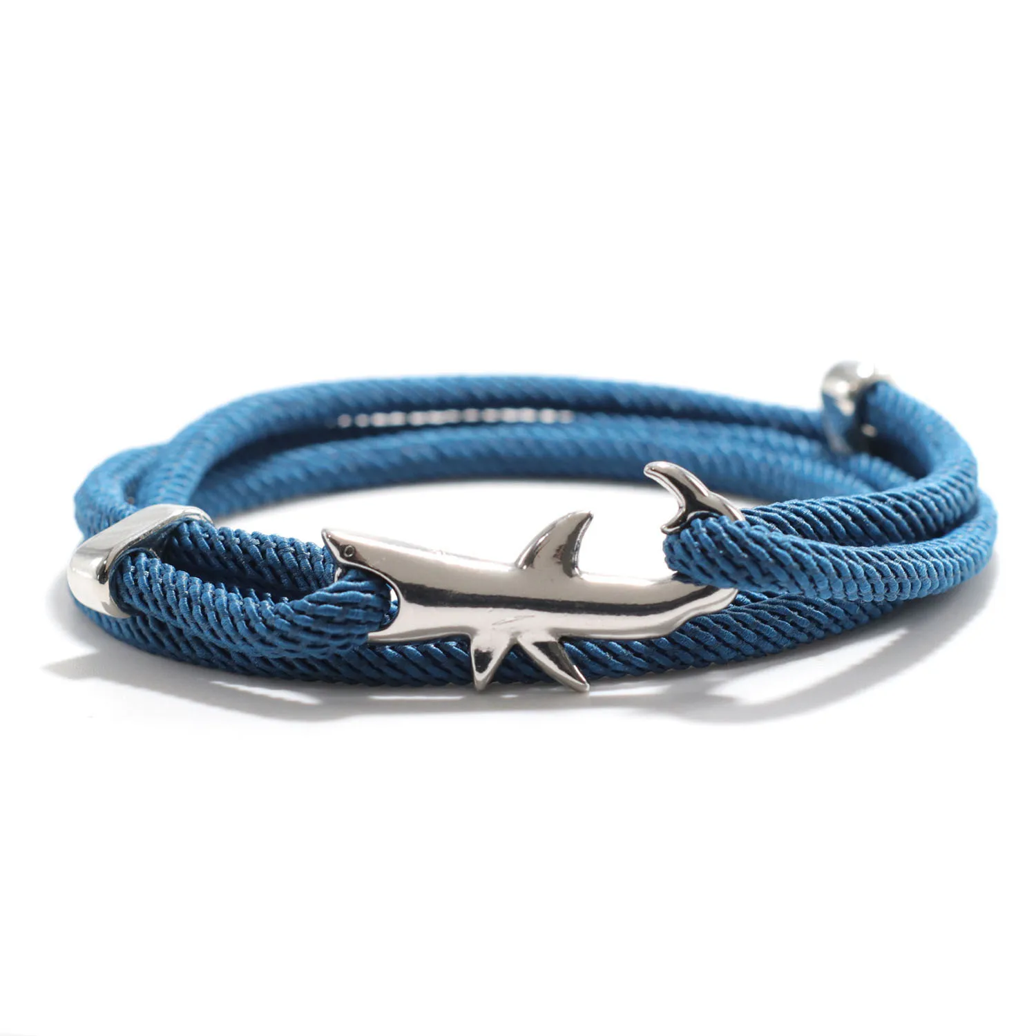 Fashion Hand Braided Shark Viking Bracelet Handmade Red String Braslet for Men Wristband Rope Adjustble Jewelry Homme rope bracelet
