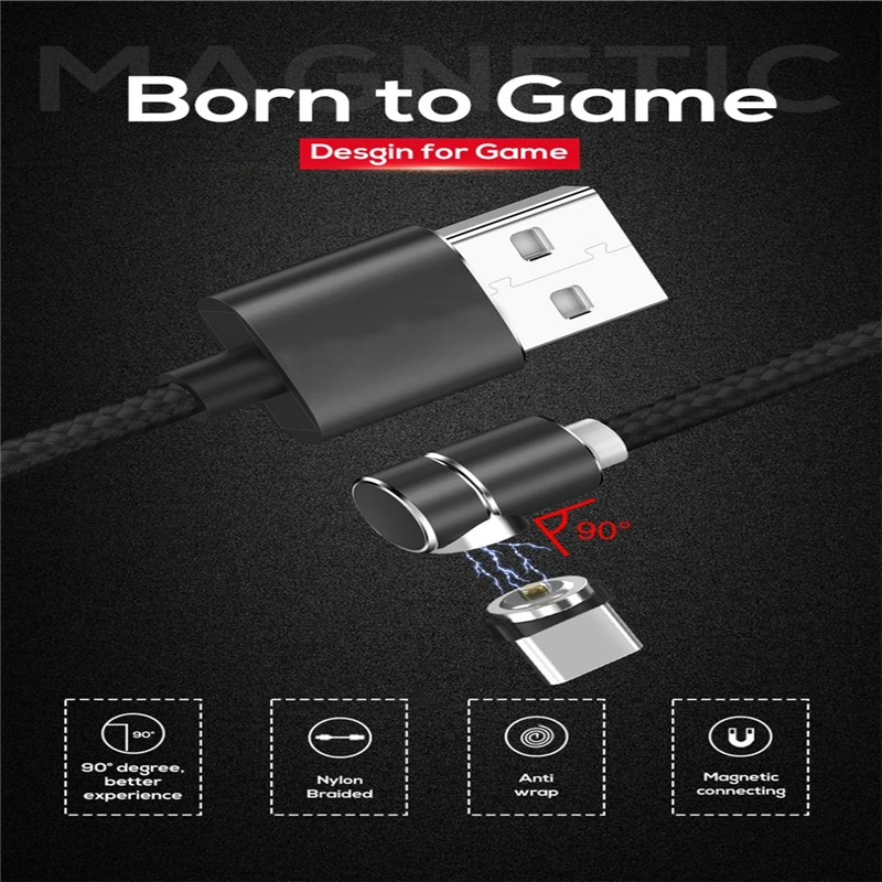 2 м USB кабель Android Круглый Магнитный Кабель зарядного устройства 3в1 2.4A для типа C/iOS/микро зарядная головка для iPhone huawei Xiaomi New A40