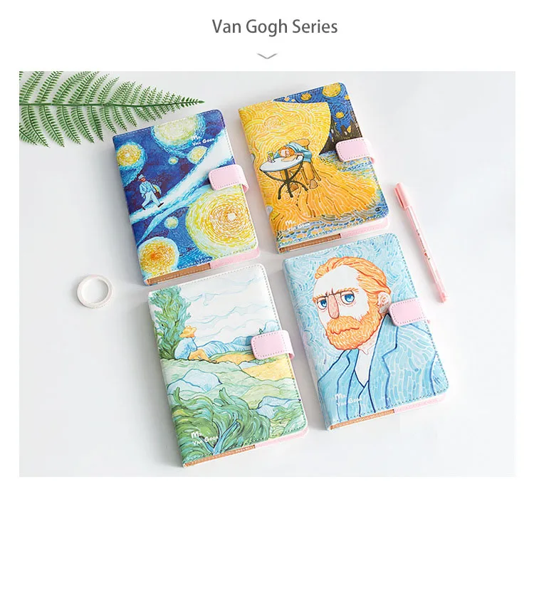 JUGAL A5 милый кожаный блокнот Карманный Bullet Journal Еженедельный Личный Дневник для путешествий с цветными страницами школьные принадлежности записные книжки