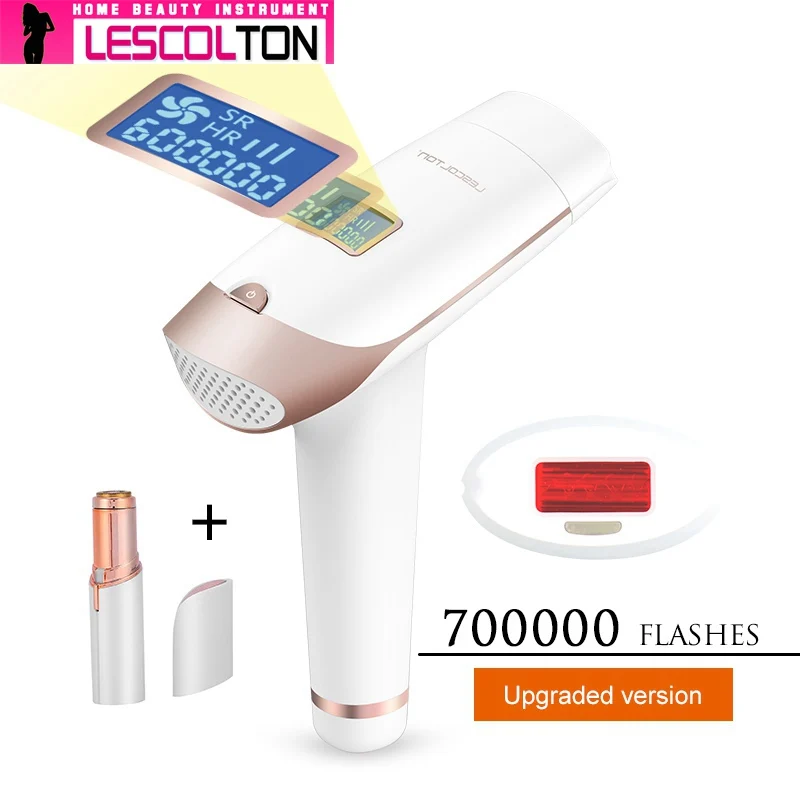 Lescolton 2в1 700000 импульсный IPL лазерное устройство для удаления волос постоянное