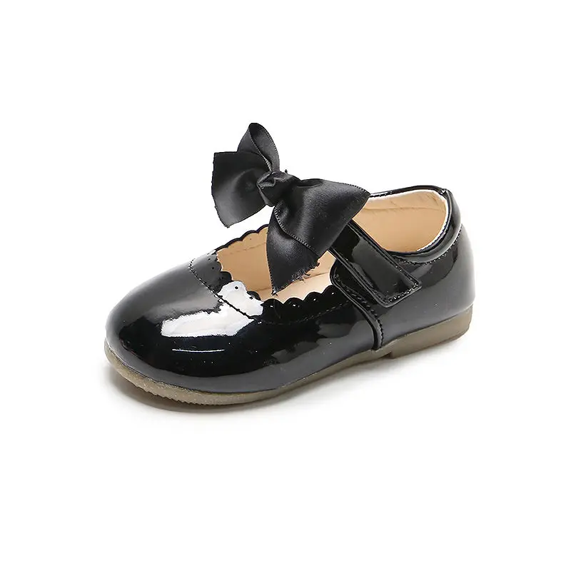 2021 Spring New Big Girls Princess Bowknot Shoes Mary Janes Shoes Plaid Kids Flats Child Dress Shoes Baby Flower Toddlers spring autumn new baby girls leather shoes solid color toddler first walkers kids single flats shoes princess fashion mary janes