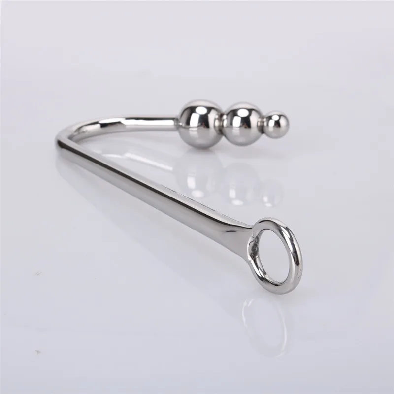 Kaufen Anal Haken Metall Anal Plug Mit Ball Loch Butt Plug Dilatator Prostata massagegerät Exotische Anal Plug Sex Spielzeug Für Mann männlichen BDSM Spiel
