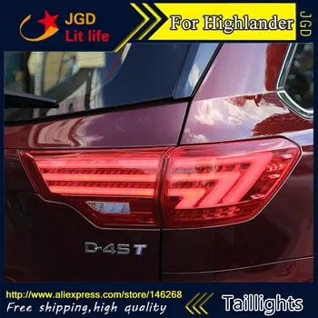 

Car Styling Toyota Highlander taillight for Toyota Highlander taillights 2015 LED Tail Lamp rear trunk lamp cover