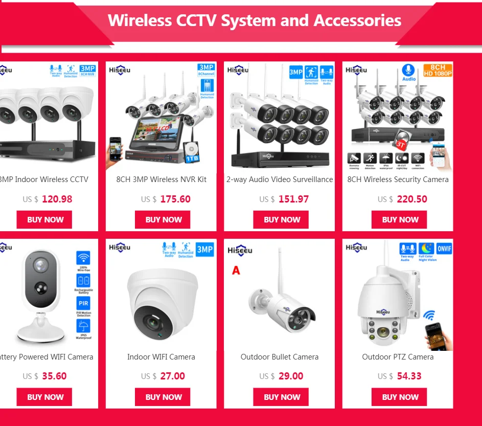 Hiseeu 1536P 1080P IP Camera WIFI Wireless Smart Home Security Camera Surveillance 2-Way Audio CCTV Pet Camera 2mp Baby Monitor - Famidy.com