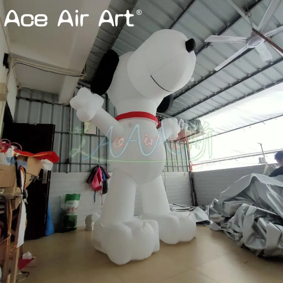  Customized Standing inflatable animal model White Inflatable Dog Balloon for Advertising or party