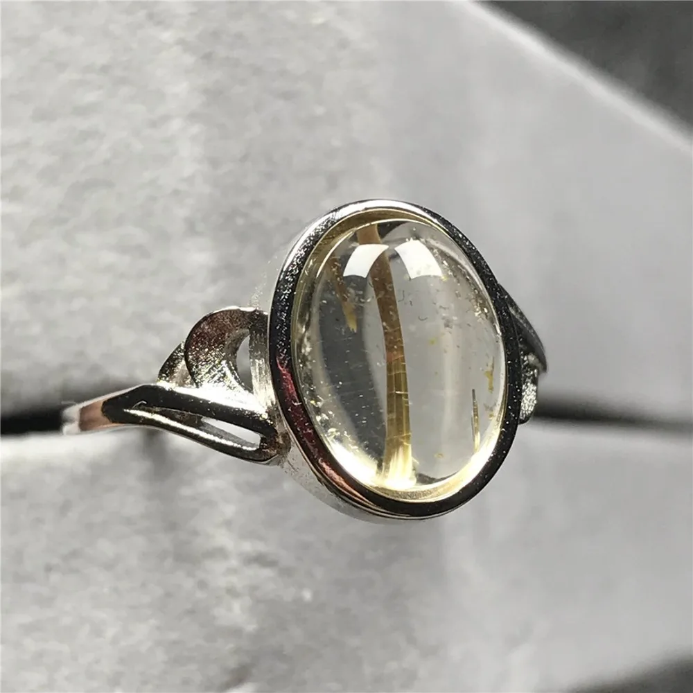 Gold Rutilated Quartz Ring (112)