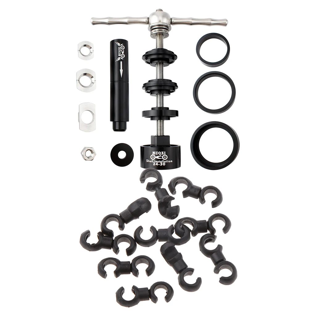 

Bike Bottom Bracket Install Removal BB Tool Kit & Cable Housing Tidy Clip