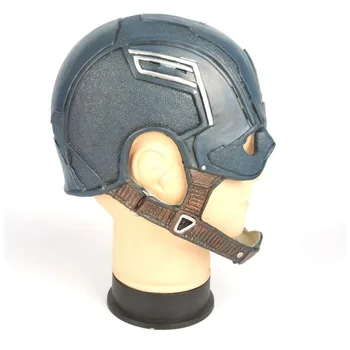 

New Cos Movie Superhero Civil War Captain America PU Helmet Mask Cosplay Steven Rogers Mask PVC Man Adult Halloween Party Prop
