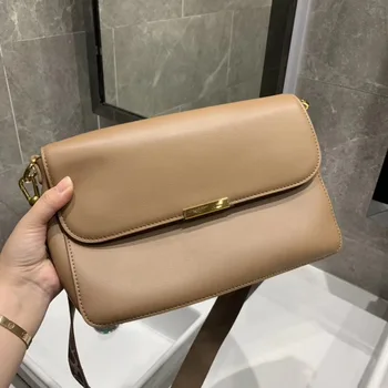 

2020 New Wave Summer Leather Handbag Goddess Temperament Shoulder Female Messenger Bag Cowhide Soft Crossbody Bags