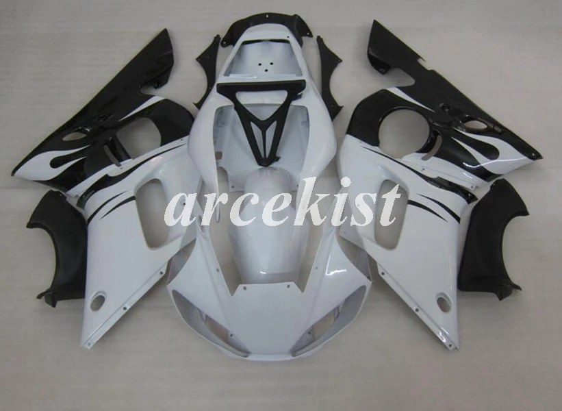 4 подарки ABS мотоцикл полный обтекатель комплект подходит для YAMAHA YZF-R6 1998 1999 2000 2001 2002 98 99 00 01 02 корпус набор Белый