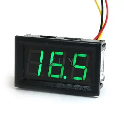 

DC0-30V Green LED Digit Display Voltage Testing Panel Guage Voltmeter