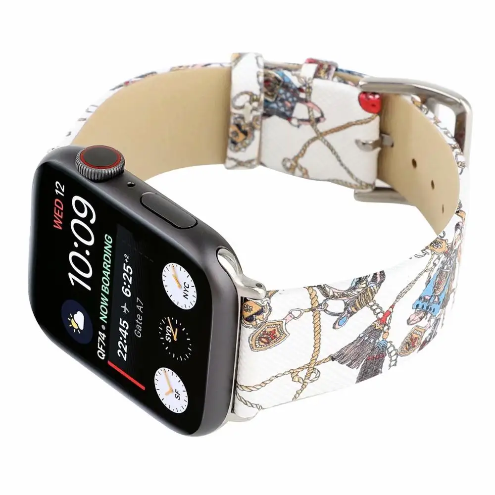 Fashion Leather loop For Apple Watch Band 4 5 42 44mm Watch Strap For Apple Watch 3