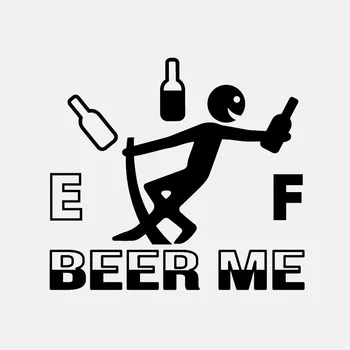 

12x10cm BEER ME Funny Car Sticker Safety Vinyl Decal Fuel