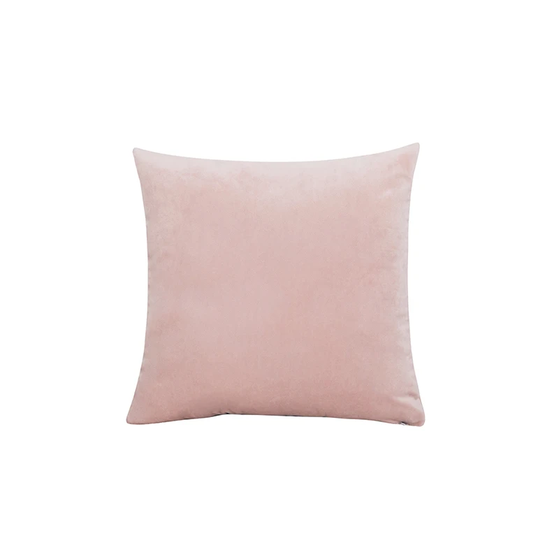 Velvet Throw Pillow Cover - Soft Solid Decorative Cushion Case for Home, Sofa, and Bedroom - Cozy Square Pillowcase