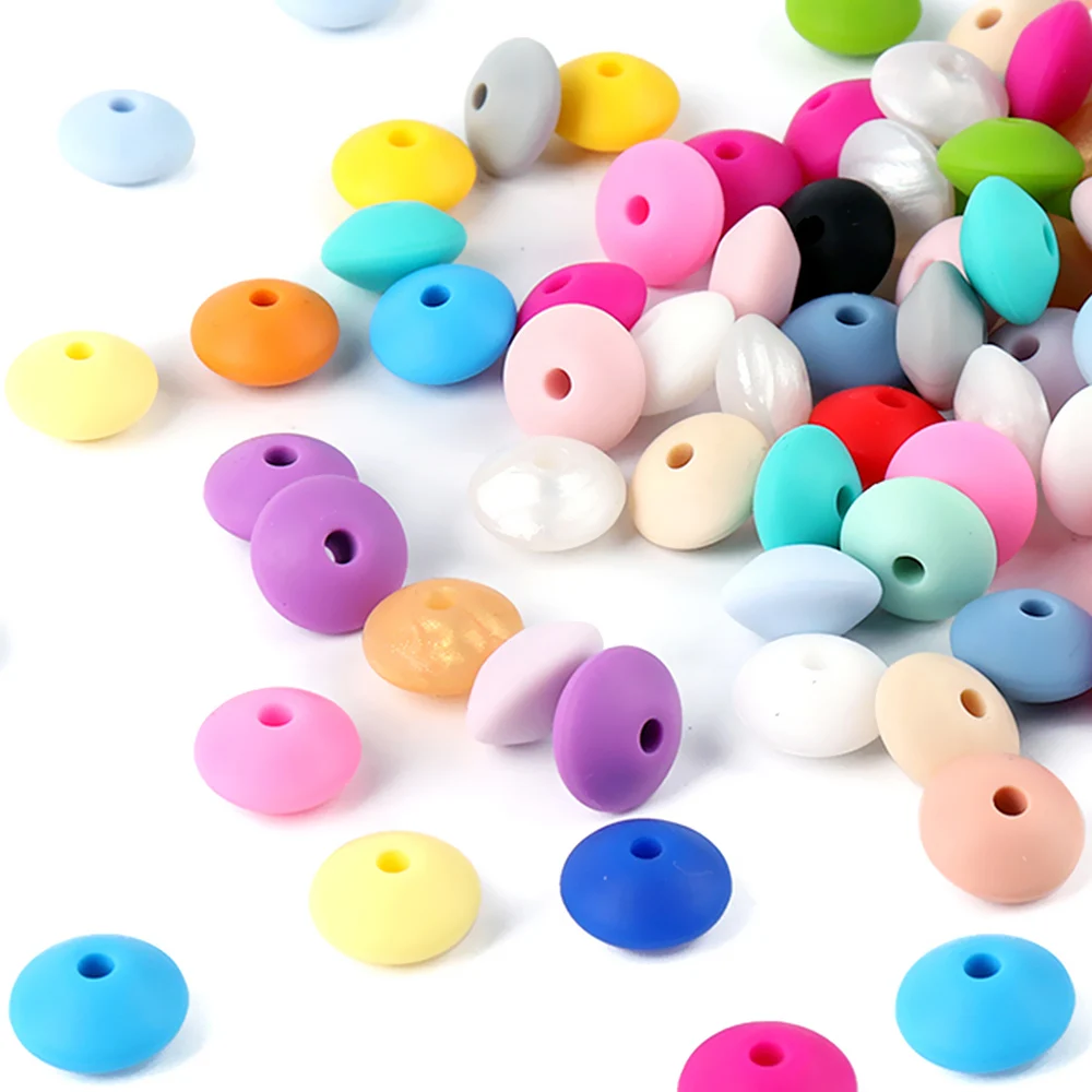 100 шт. силиконовые бусины для прорезывания зубов|Детские прорезыватели| |