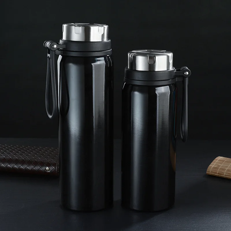 950ml Stainless Steel Motion Kettle Gradient Sling Thermos Water Cup Outdoor Mountaineering Kettle Gift Thermos Bottle