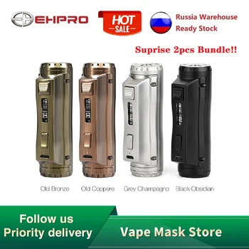

2pcs Hot Sell Ehpro Cold Steel 100 120W TC Box MOD with 0.0018S Ultrafast Firing Speed Electronic Cigarette Vape Mod Vs Drag 2