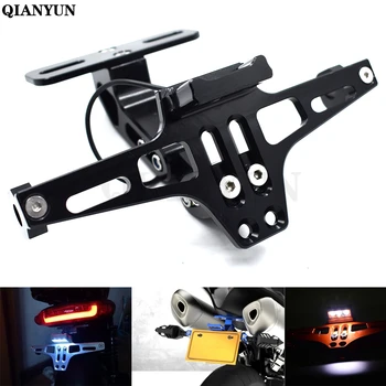 

Universal motorcycle adjustable license plate bracket with LED indicator For YAMAHA MT-07/FZ-07 FJ-09 MT-09/SR/FZ-09 FZ1 FAZER