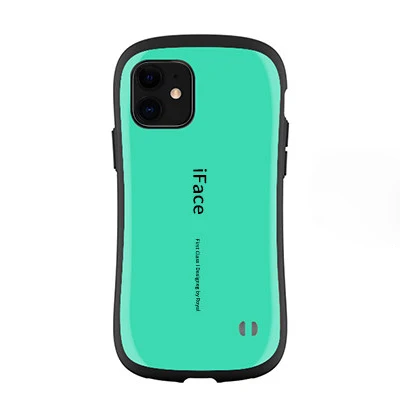 Green Для iphone XS Max cace iFace класс гладкий глянцевый ремешок отверстие PC TPU силиконовый милый чехол для iphone XR X 8 7 6S Plus - Цвет: Green