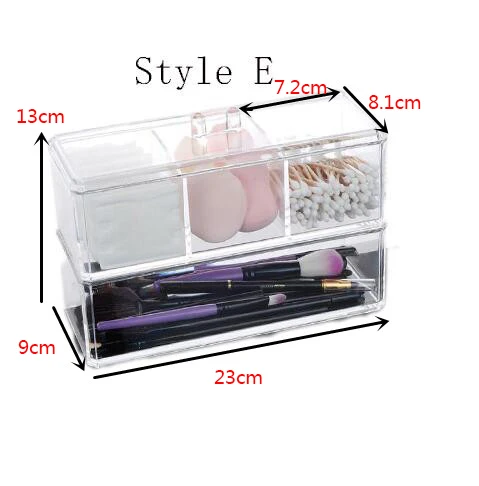 Acrylic Make Up Organizer Combinable Transparent Makeup Organizer Organize Home storage Storage Box Cosmetic Organizer Drawers 