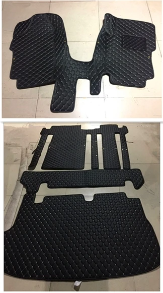 

High quality mats! Custom full set car floor mats + trunk mat for Hyundai H1 8 9 seats 2019-2010 waterproof carpets for H-1 2015