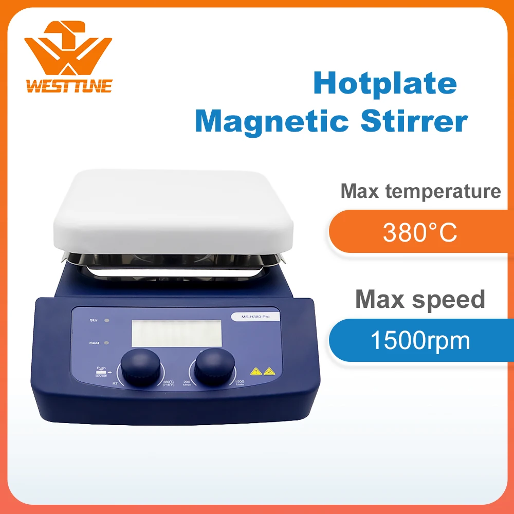 

MS-H380-Pro LCD Цифровая горячая пластина магнитная мешалка со стандартной температурой нагрева до 380 °C