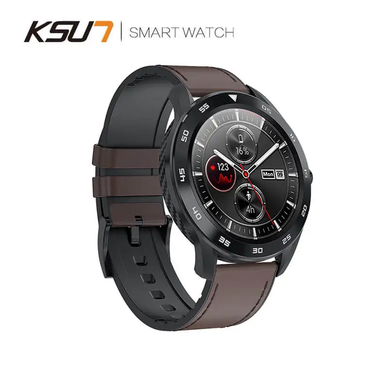 KSUN KSR909 Smart Watch Waterproof IP68 1.3 Full Round HD Screen ECG Detection Changeable Smartwatch 4G Reloj Smart Bracelet