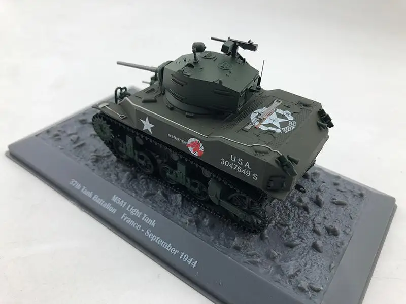 M5A1 легкий танк 37TH танковый батальон Франция-сентября 1944 1/43 литая модель