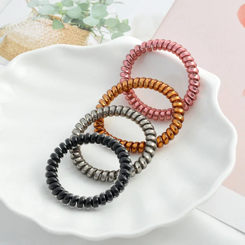 South Korea Candy Color High Elasticity Phone Line Hair Circle Ornament Girl Fashion Fresh Rope Headdress