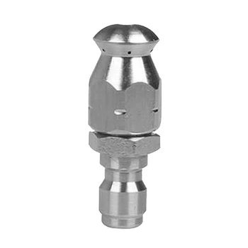

4000 PSI Nozzle Head Tool Silver Stainless Steel Quick Cleaning Adapter