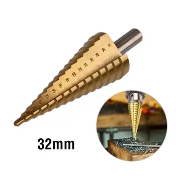 

32mm Large HSS Driller Step Cone Titanium Cut Hole Cutter Drilling Drill Bit