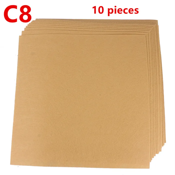 Color 8 10 шт., 30*30 см, ручная работа, Нетканая фетровая Полиэстеровая ткань, цветы, ткань для рукоделия, игла для шитья, игрушки, куклы, войлочки, Декор для дома - Цвет: Color 8