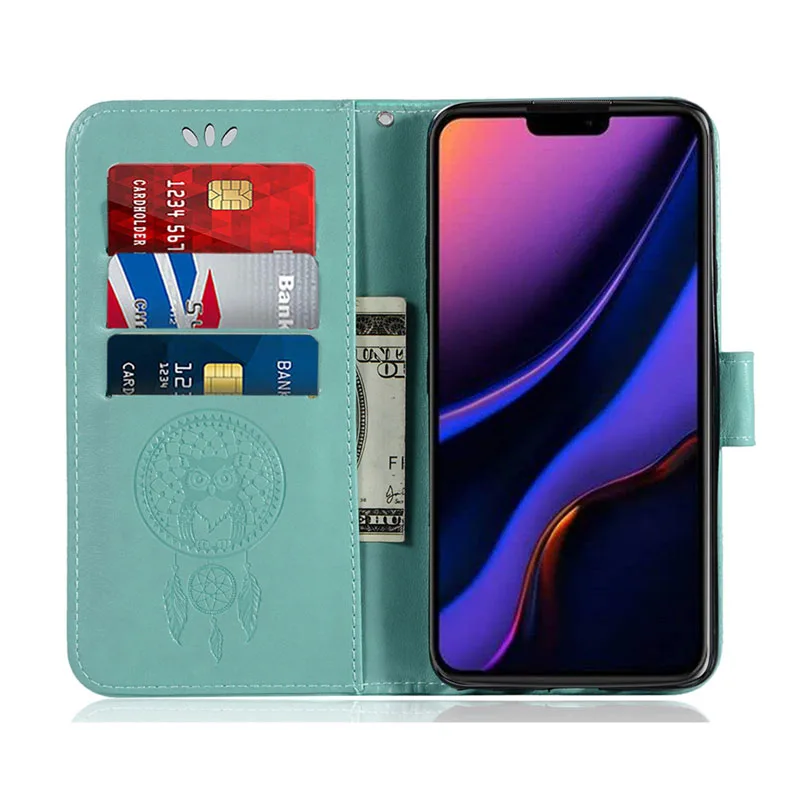 Роскошный кожаный флип чехол Сова Бумажник для iphone X XR XS Max 11 Pro Max 6 6s 7 8 Plus 5 5se крышка Капа