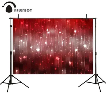 

Allenjoy photography background Christmas red bokeh glitter stars new year children photophone backdrop photocall photo studio